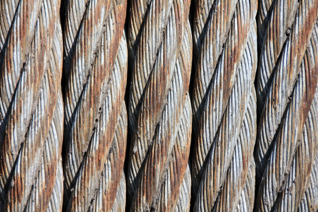 rusted wire
